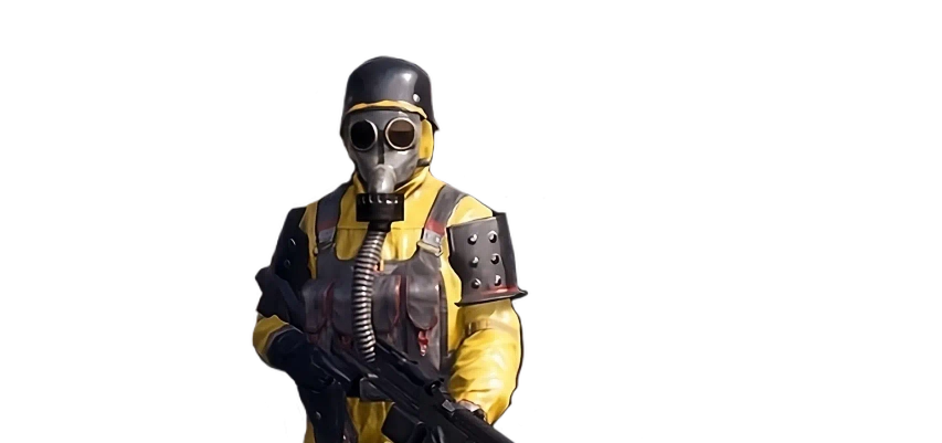 An image of a The Front character in a mask