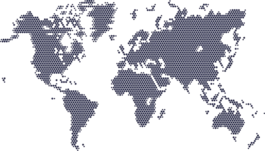Mapa global de las ubicaciones de los servidores edge de Bisect