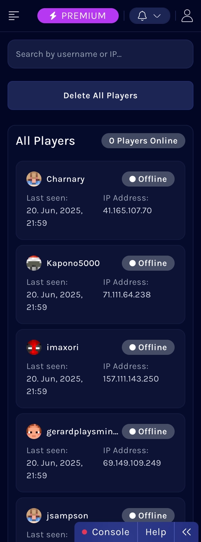 player-management Mobile Image
