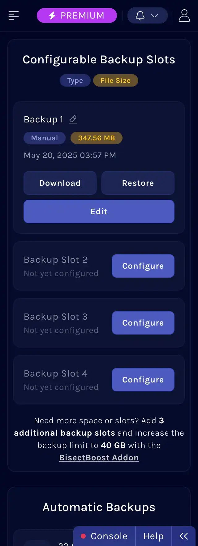 backups-manager Mobile Image