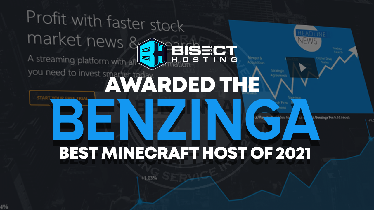 BisectHosting Rated Best Minecraft Host of 2021 by Benzinga