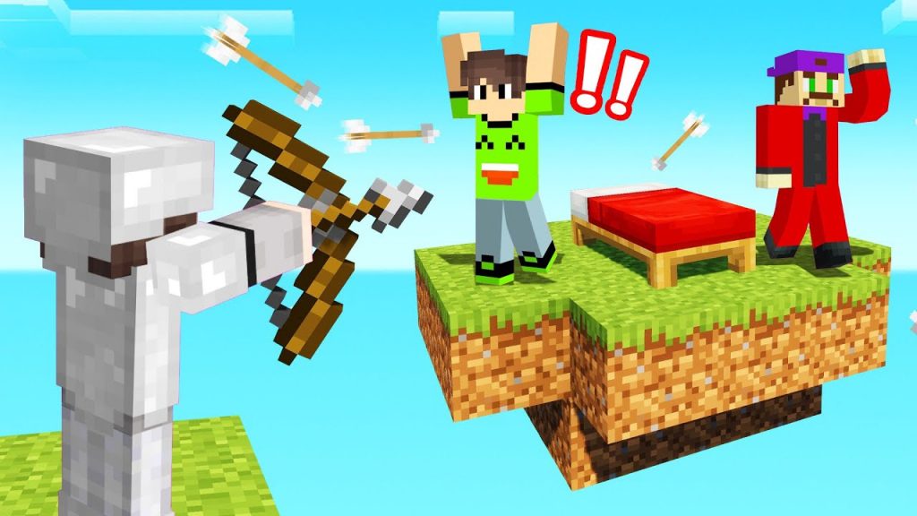 MAKING OUR OWN ISLAND (Minecraft Bed Wars)