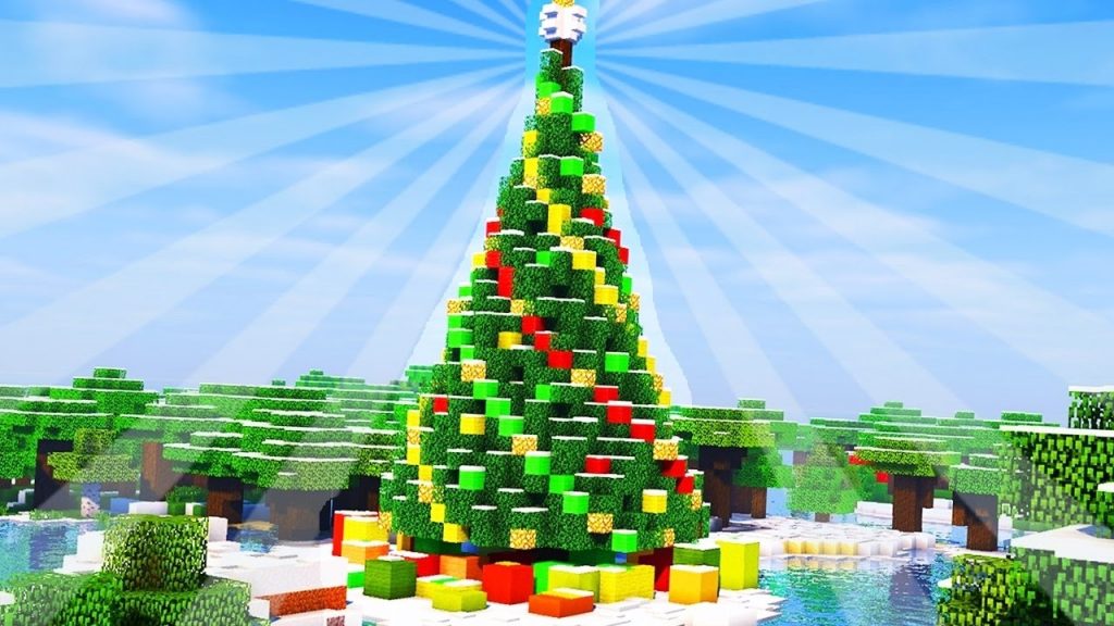 Christmas Tree in Minecraft