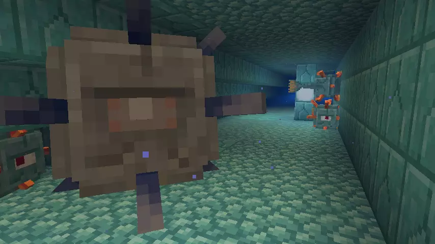 How to Beat the Elder Guardian In Minecraft Screenshot: Ocean Monument Elder Guardian
