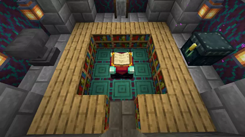 Minecraft 1.19 Crafting Guide: Enchanting Table Room