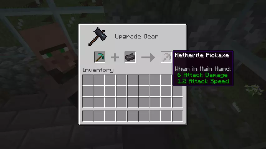 Minecraft 1.18 Mining Guide: Making a Netherite Pickaxe in a Smithing Table
