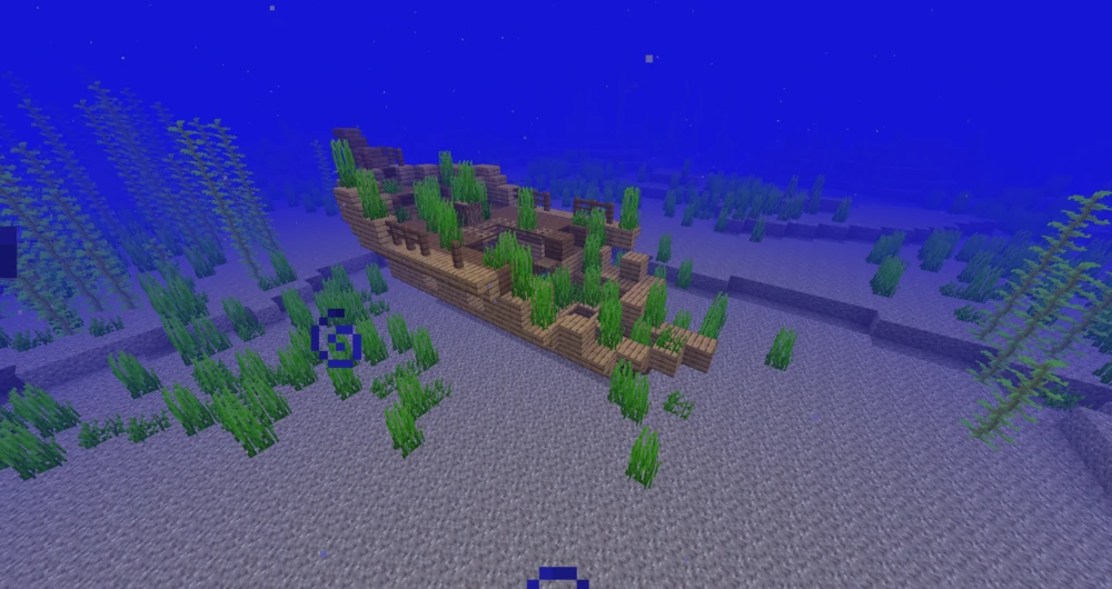 Minecraft Screenshot: Shipwreck