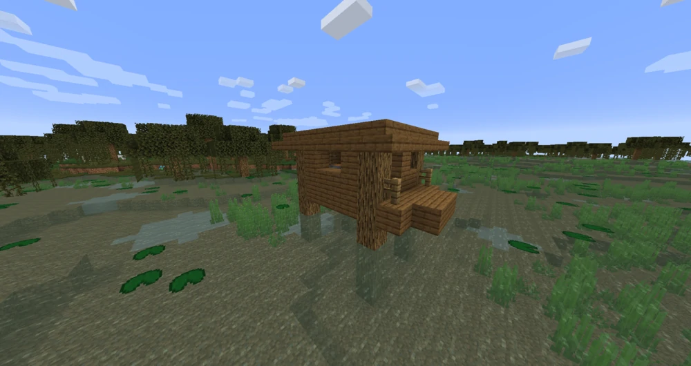 All Vanilla Minecraft Structures: Witch Hut