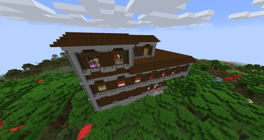 Minecraft Screenshot: Woodland Mansion