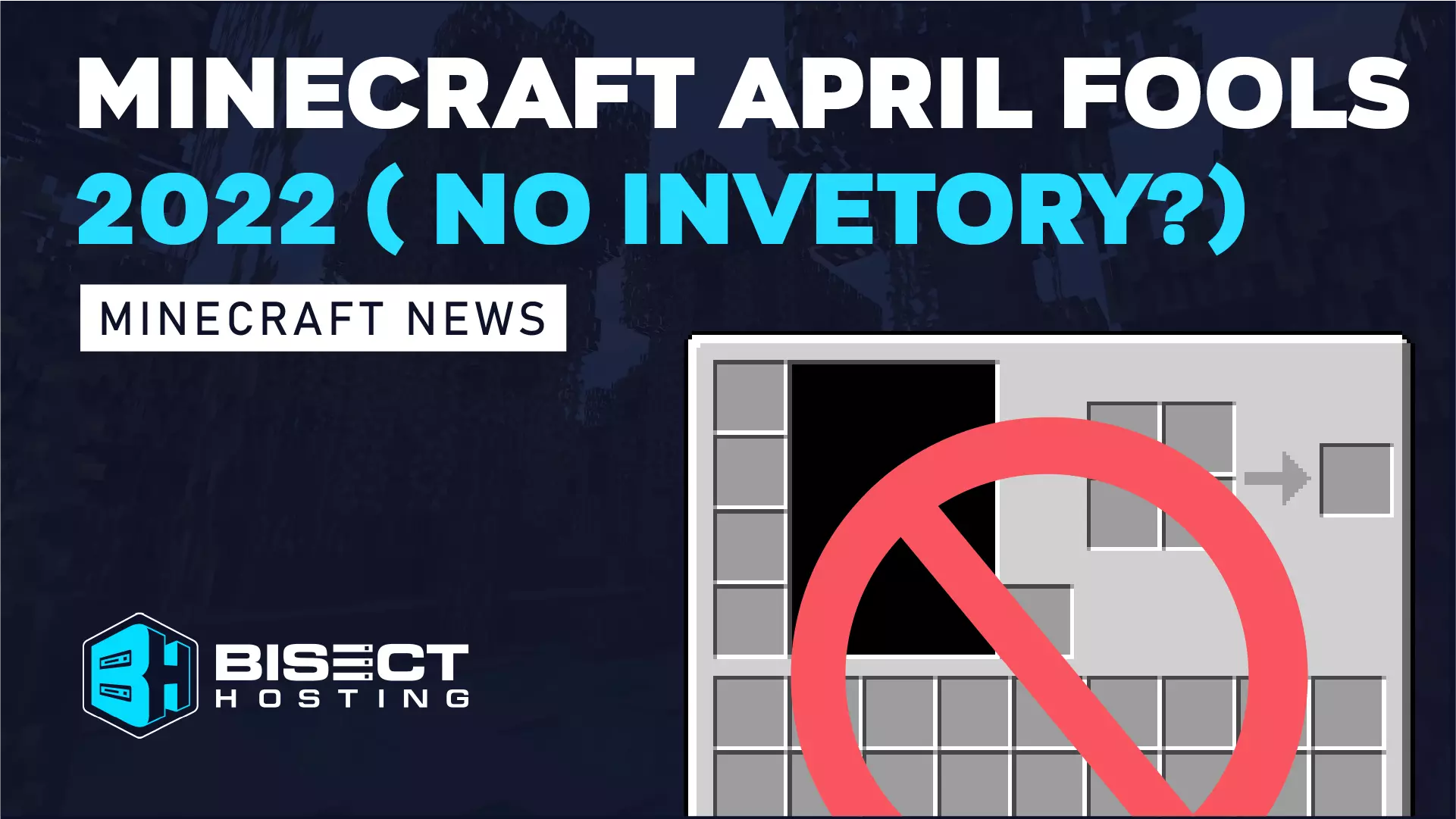 Minecraft April Fools 2022 - Player Inventories Have Been Removed!