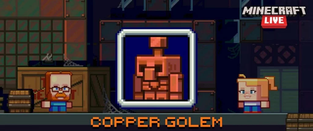 How to Make Copper Golems in Minecraft: Minecraft Live Copper Golem Reveal