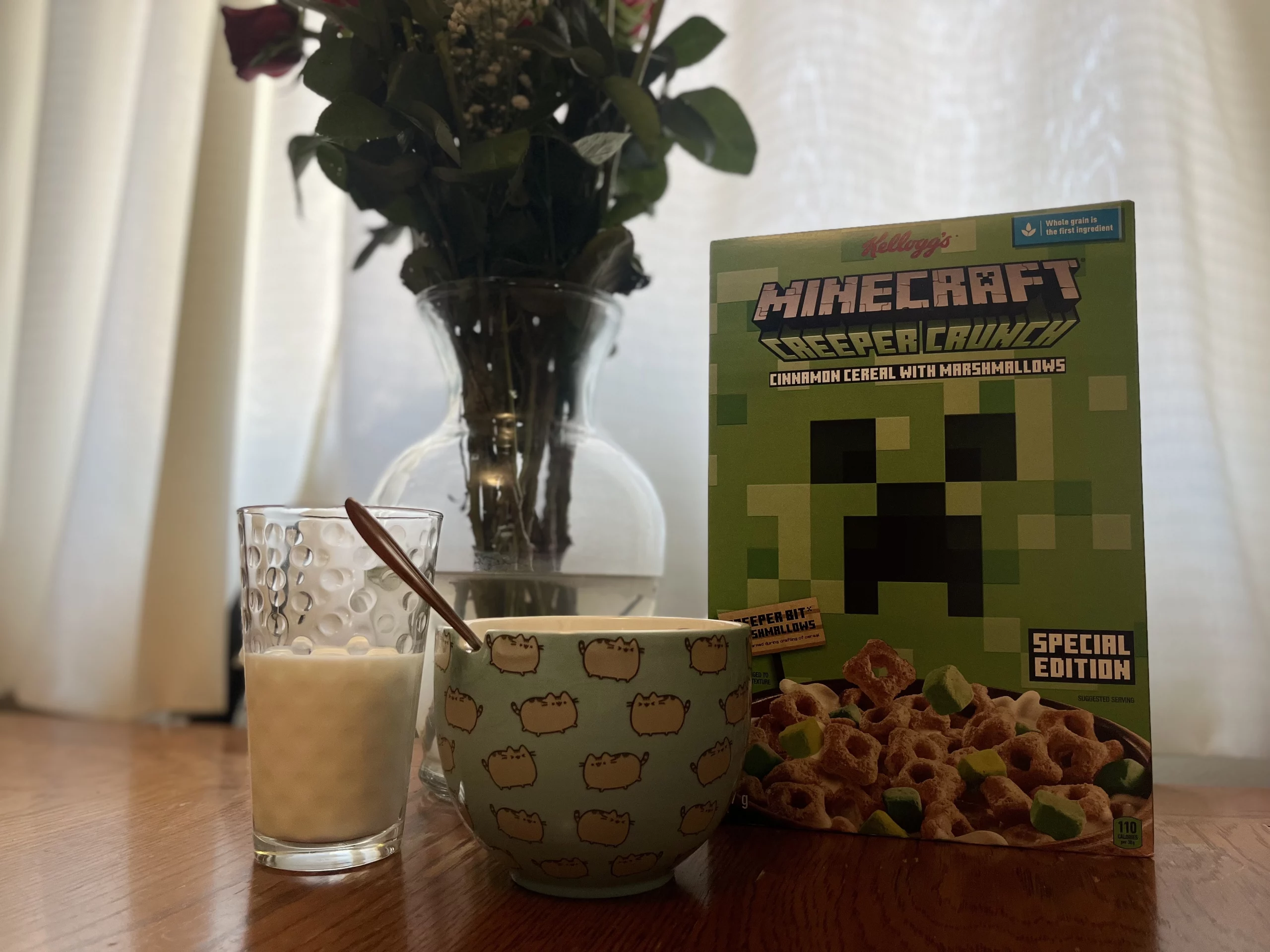 Creeper Crunch Cereal Box