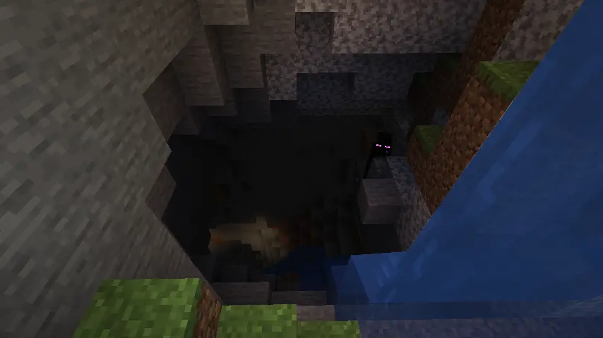 Minecraft Cave Screenshot