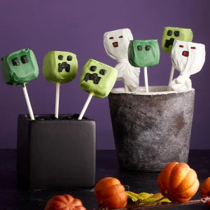 Minecraft Cake Pops