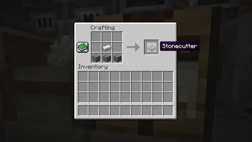 Stonecutter Crafting Recipe Screenshot