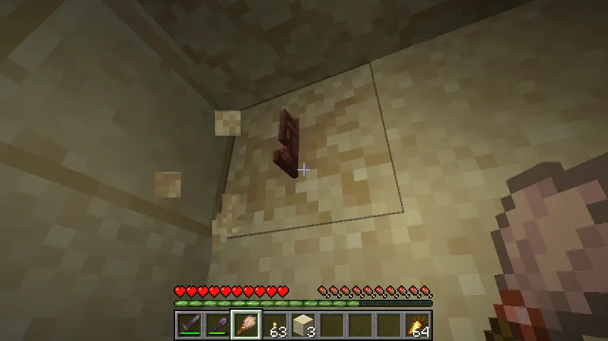 Minecraft 1.20 Archeology Guide: Brushing Suspicious Sand Screenshot