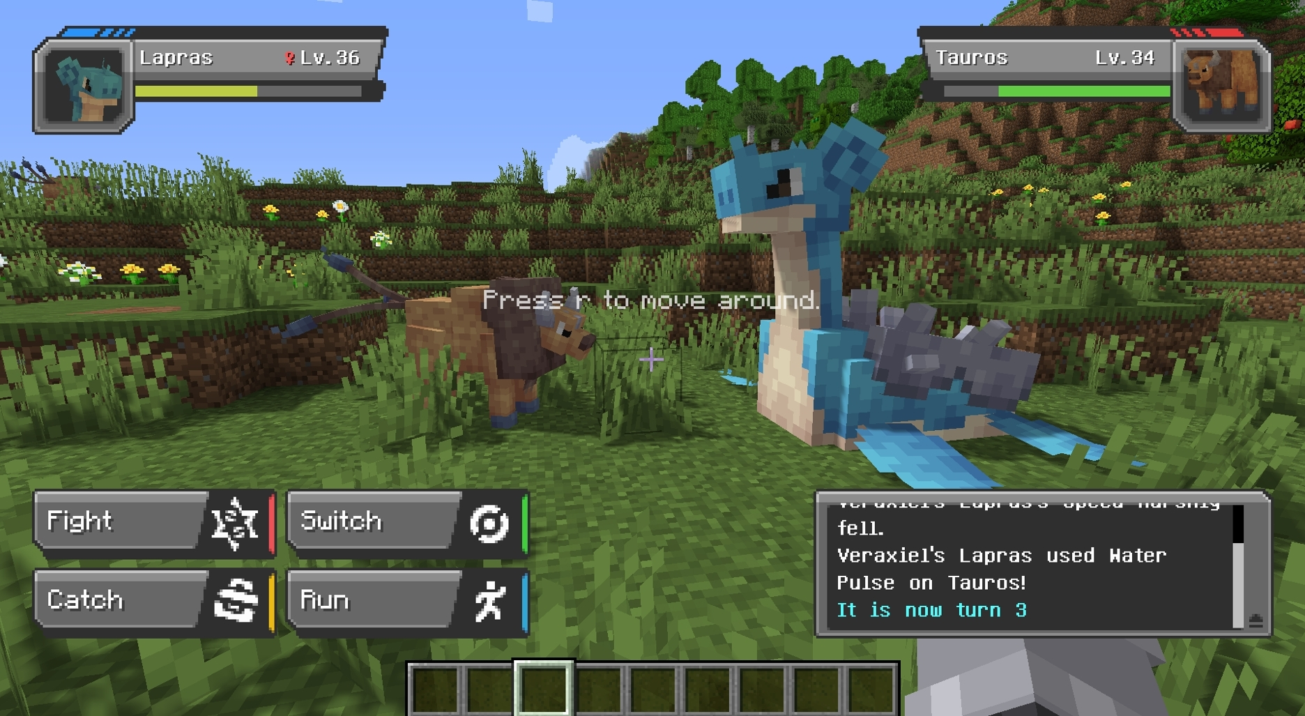 Pixelmon Vs Cobblemon: Cobblemon Battle In Minecraft Screenshot