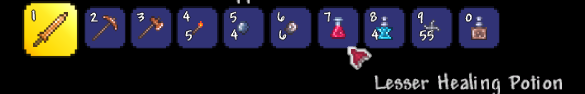 Crafting Terraria Recovery Potions