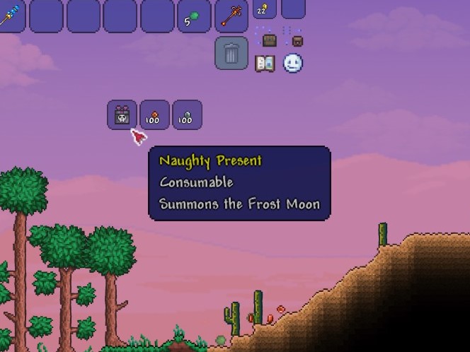 Terraria Use Naughty Present