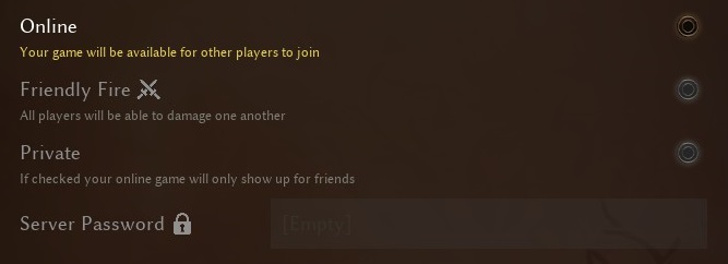 Smalland Multiplayer Options