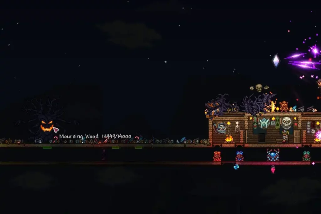 Terraria Mourning Wood Fight