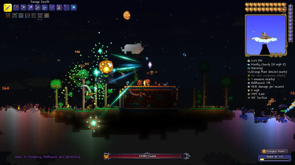 Terraria Pumpking fight