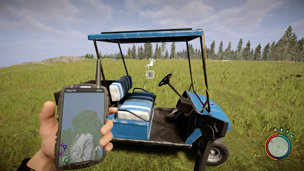 Where to find the Knight V vehicle in Sons of the Forest