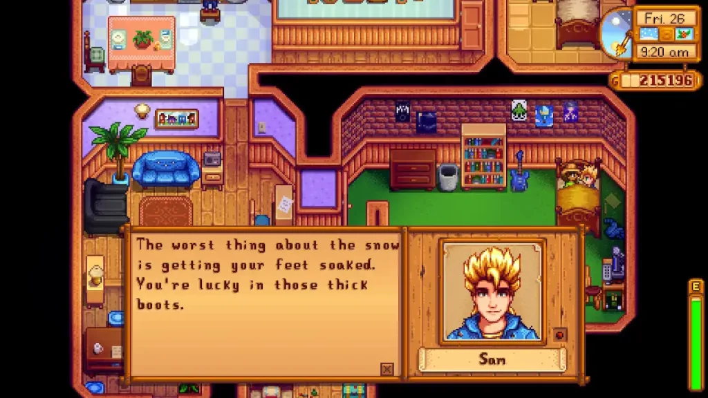 Stardew Valley Sam Gift Guide