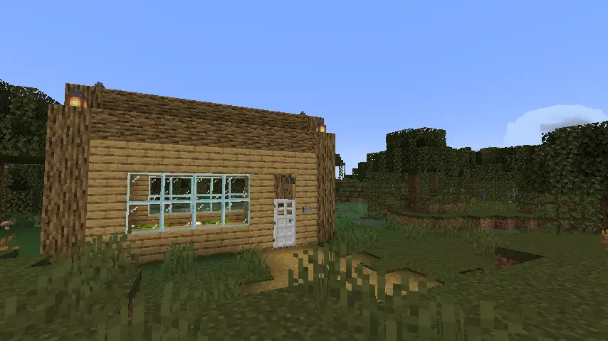 1.20.2 Mending Villagers Guide: Basic House in Swamp Screenshot