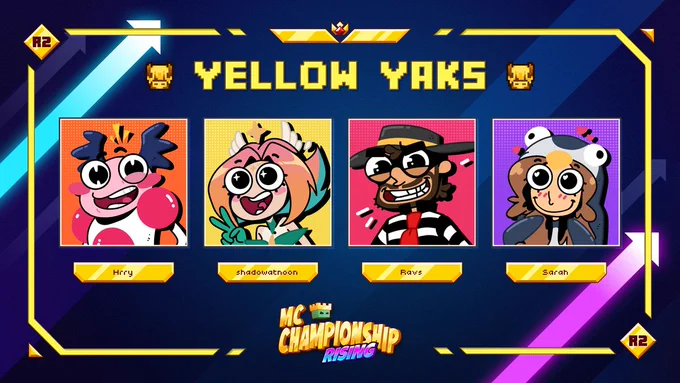 All MCC Rising 2 Teams: Yellow Yaks Image