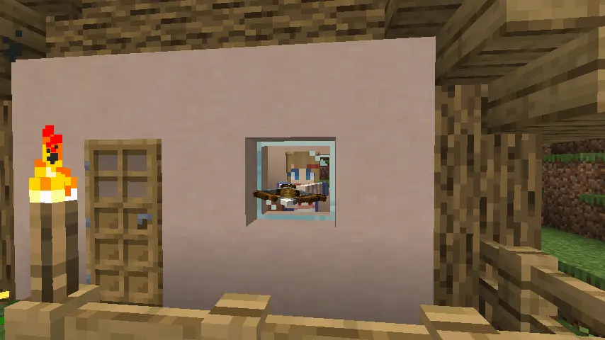Minecraft House Window Screenshot