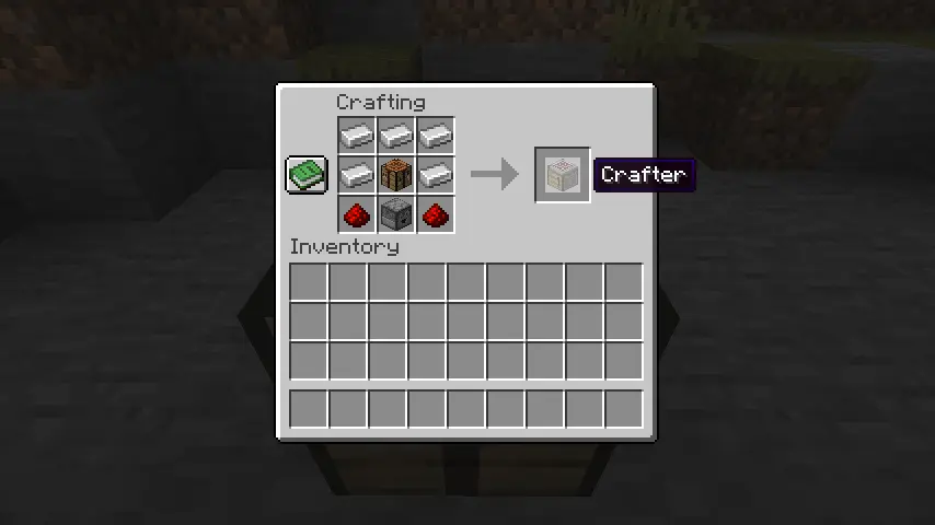 Minecraft 1.21 Crafter Recipe Screenshot