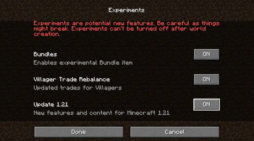 You can try Minecraft 1.21's biggest new features right now
