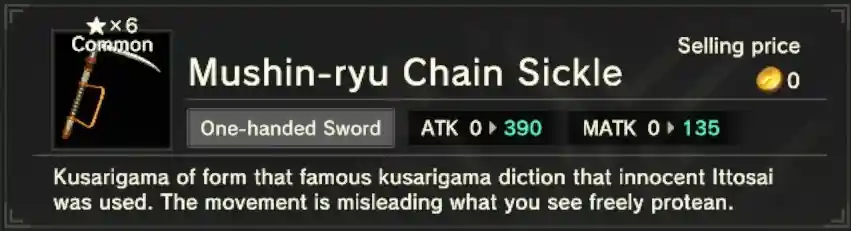 Craftopia Mushin-ryu Chain Sickle