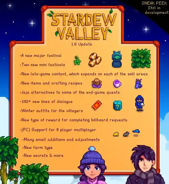 When Is The Stardew Valley 1.6 Update Launching For The Mobile Release? - Droid Gamers