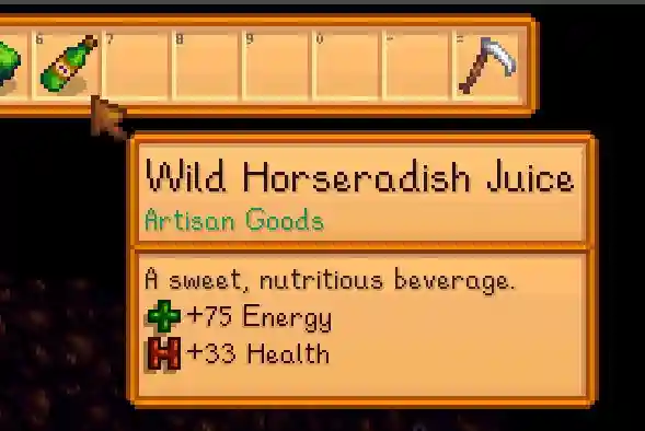 Stardew Valley Wild Horseradish Juice