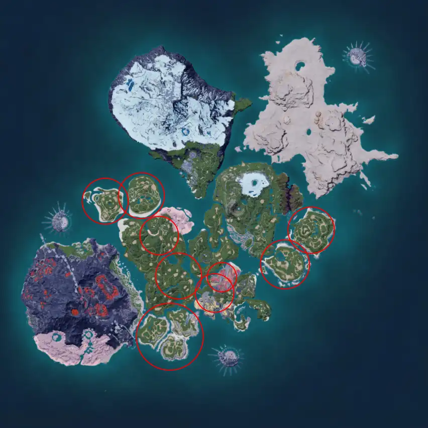 Palworld-Direhowl-Locations