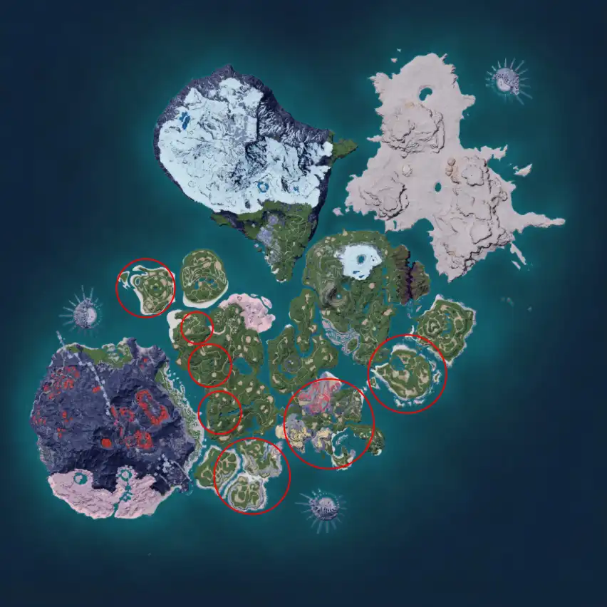 Palworld-Hoocrates-Locations