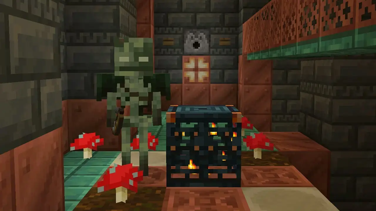 Minecraft 1.21 Bogged Skeleton Trial Spawner Screenshot