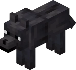 Minecraft 1.20.5 Black Wolf
