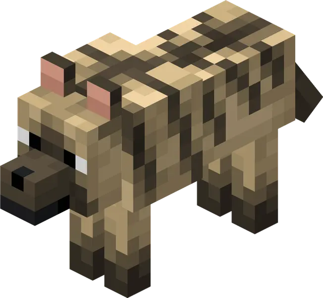 Minecraft Striped Wolf