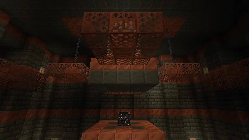 How to Craft a Mace in Minecraft 1.21 Tricky Trials: Breeze Chamber Screenshot