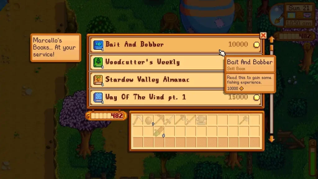 Stardew Valley Bookseller Books