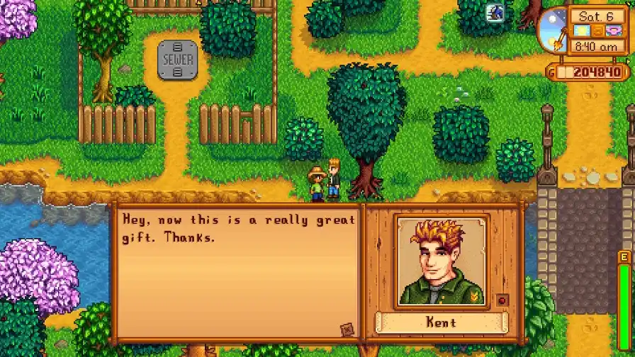 Stardew Valley NPC interactions