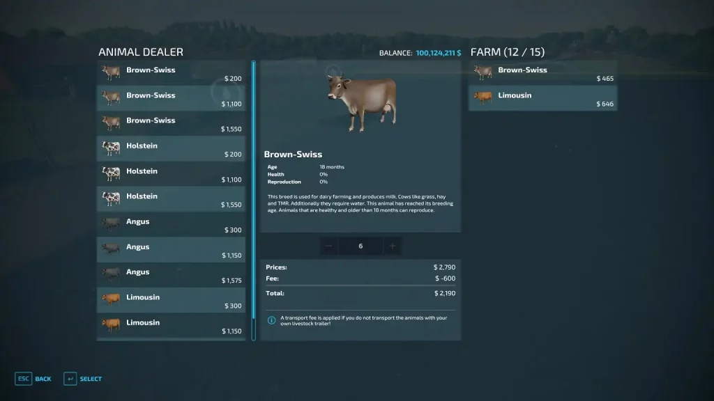 Farming Simulator 22 Buy Cow
