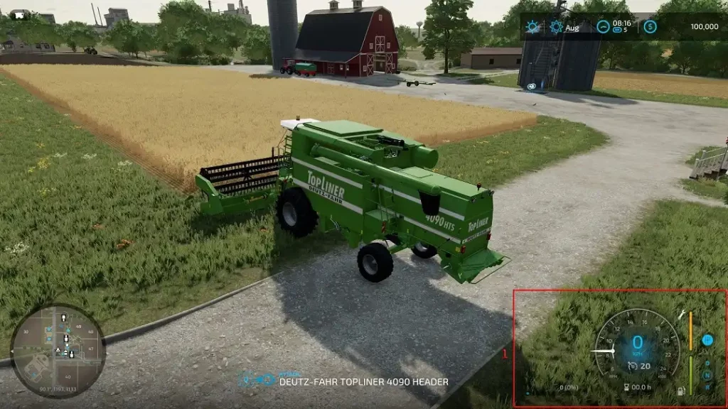 Farming Simulator 22 Vehicle HUD