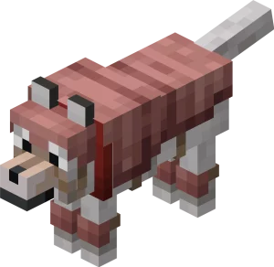 Minecraft 1.20.5 Wolf Armor on Wolf