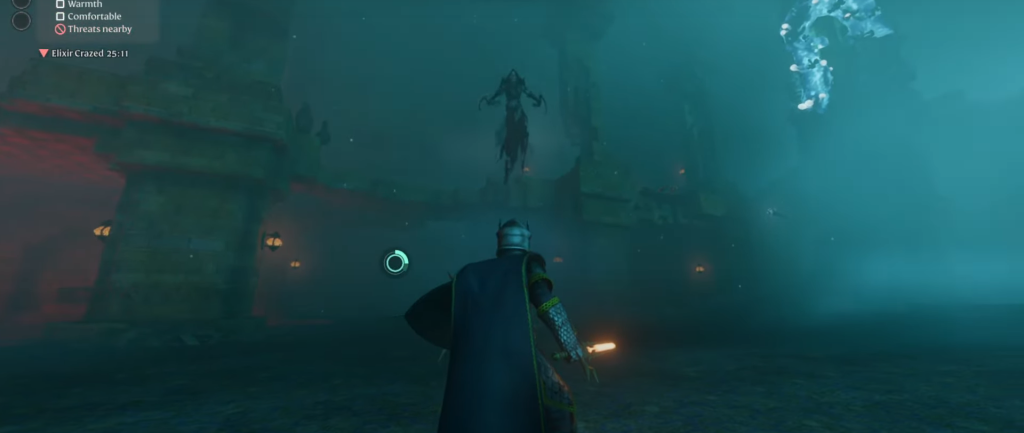 Screenshot of a Fell Sicklescythe in Enshrouded