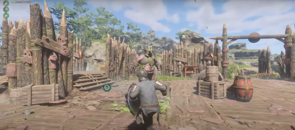 Screenshot of a Scavenger Matron Boss in Enshrouded