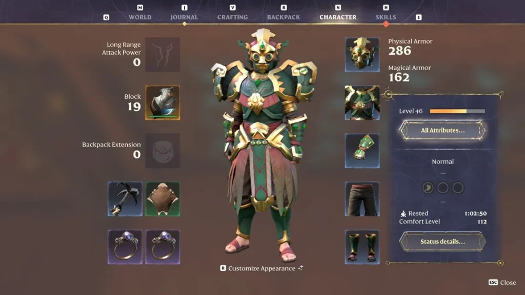 Enshrouded Warrior Build